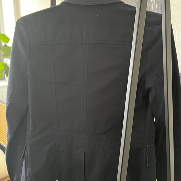 Calvin Klein Cotton Blazer in Navy - Picture 2 of 2